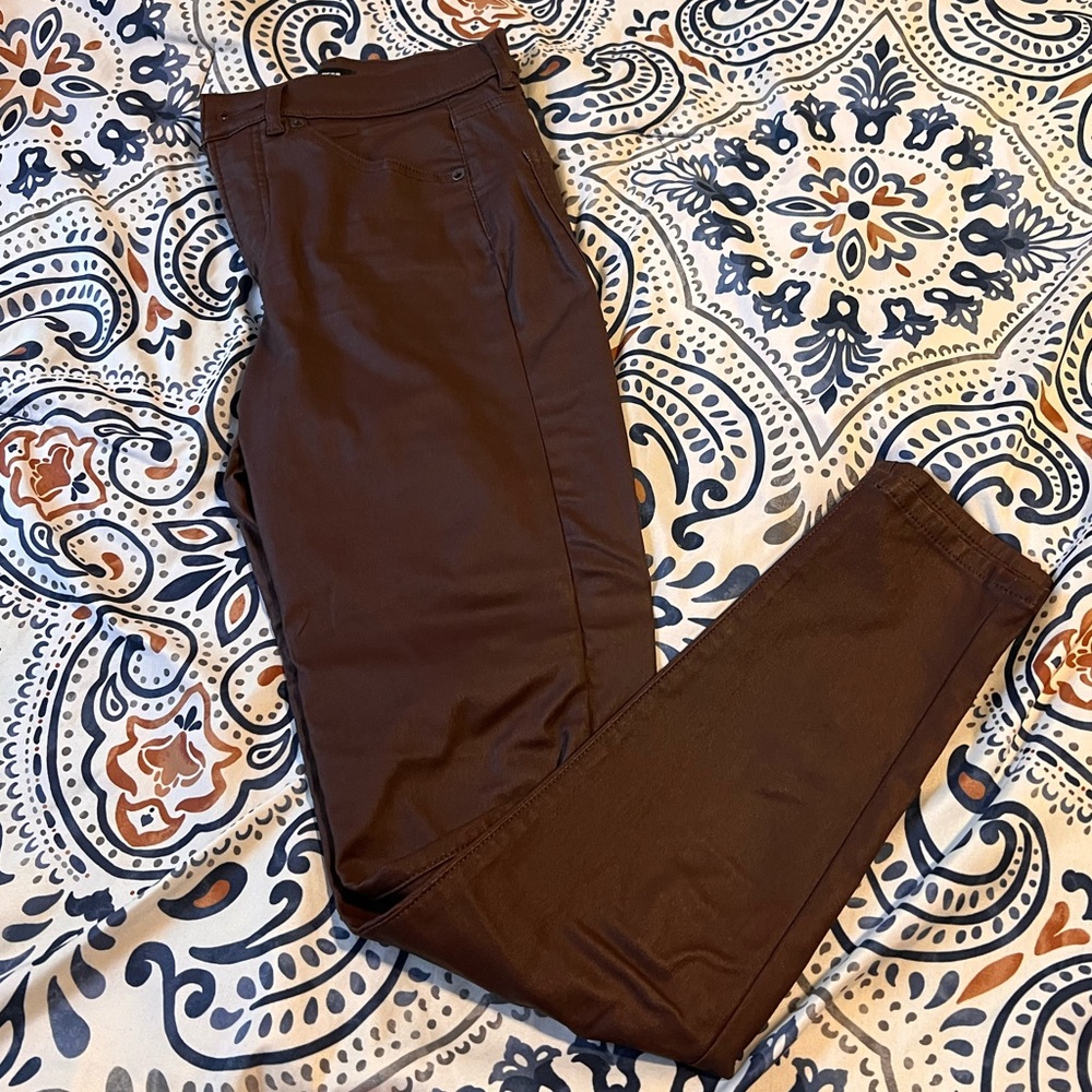 Express Skinny High Rise Coated Jeans